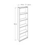 Hanah Home Ktp-325-Bb-1 Estantería Blanca